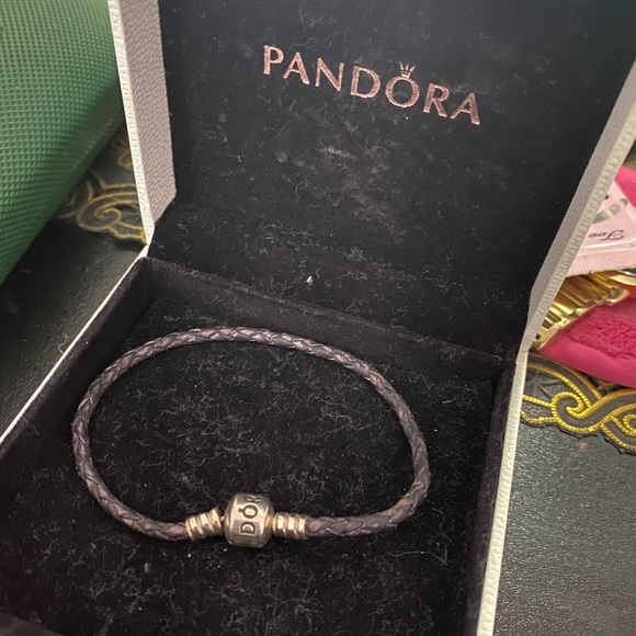 Purple Leather Pandora Bracelet - Picture 3 of 3